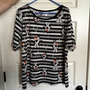 3XL LuLaRoe Disney Olaf shirt